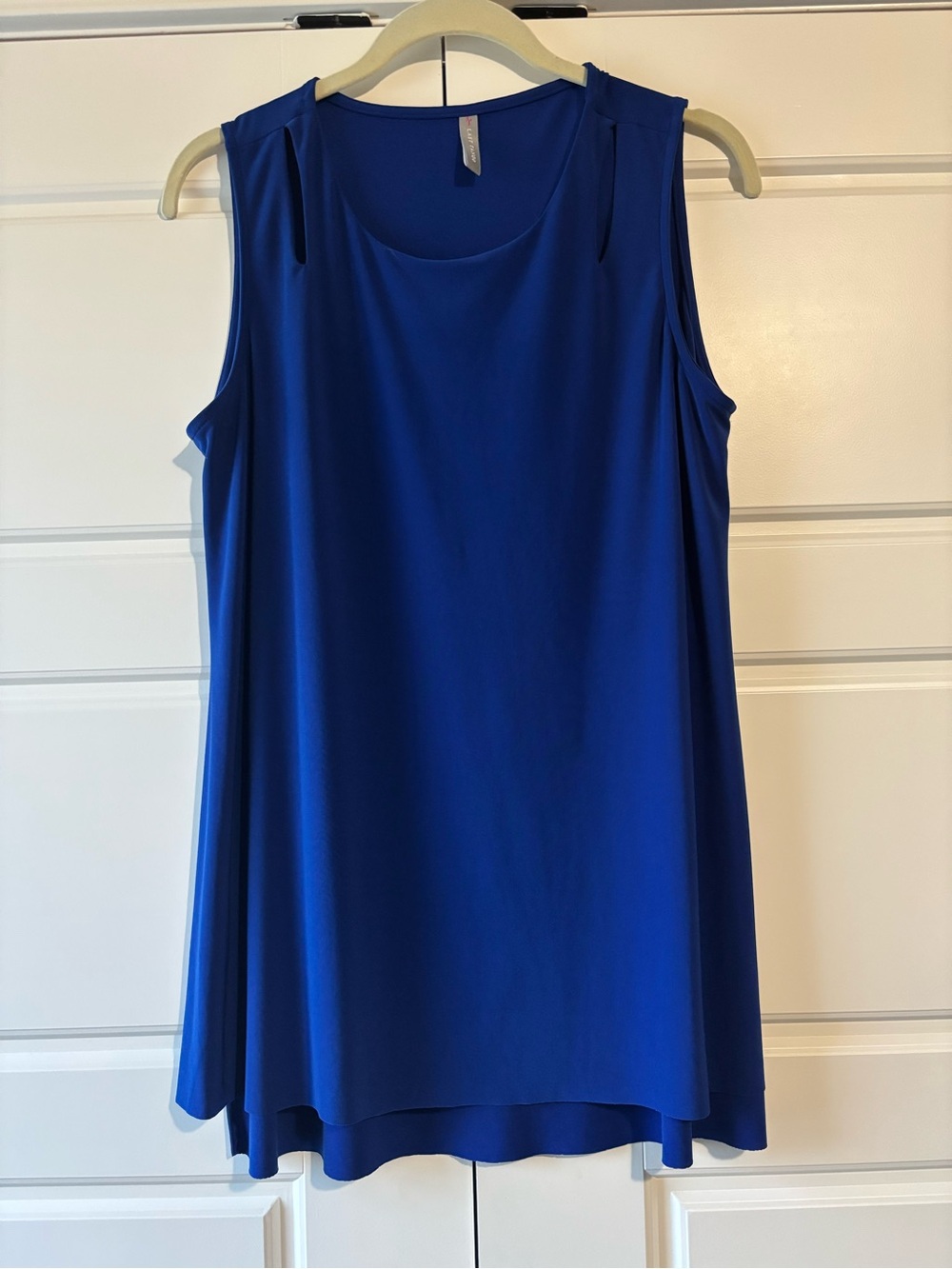 Last Tango Sleeveless A-Line Tank Top - Royal Blue